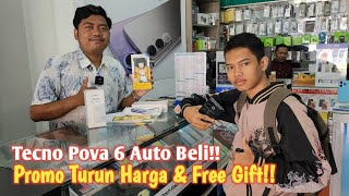 Lagi Promo Turun Harga amp Free Gift Tecno Pova 6 Langsung Dibeli [upl. by Nevag]