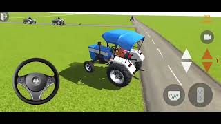 SWARAJ TRACTOR 744 FE KA POWER MATTI LODING TOCHAN TRACTOR 3DX JCB INDIA GAME youtubevideotractor [upl. by Kluge490]