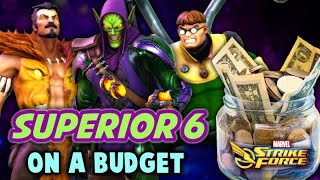 SUPERIOR 6 POWER HOUSE  Team Building Guide  T4s ISO 8 and More  Marvel Strike Force  MSF [upl. by Leduar104]