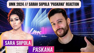 REACTING TO SARA SIIPOLA UMK 2024 SONG  PASKANA [upl. by Feliza82]