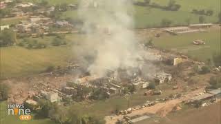 Harda Breaking Massive Explosion at Firecracker Factory in Harda Madhya Pradesh  News9 [upl. by Navar]