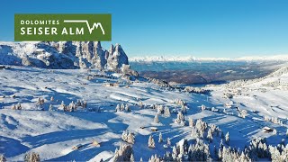 Dolomites Region Seiser Alm Winter ❄️🏔️❤️ [upl. by Sandstrom]