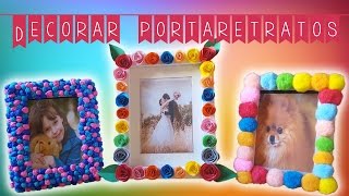 Como decorar tus portaretratos viejos  how to decorate your old photo frames [upl. by Hoffarth]