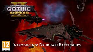 Battlefleet Gothic Armada 2  Druhkari Battleships [upl. by Erie581]