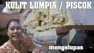 Cara Membuat Kulit LumpiaPiscok  pisang coklat  salembrot [upl. by Zsazsa]