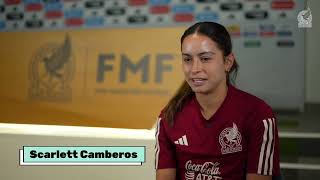 ¡Nuestro Ángel ha vuelto Platicamos con Scarlett Camberos sobre su regreso a la Selección😇 [upl. by Steinke]