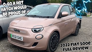 New 2022 Fiat 500e EV review  060 a hot hatch would be proud of [upl. by Izzy]