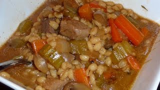 Beef Barley Soup  from leftovers [upl. by Hellman]