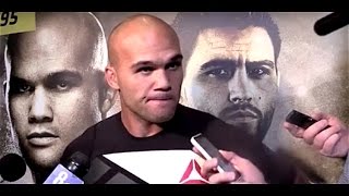 Robbie Lawler Not Concerned with Anyone Else UFC 195 Workout Scrum [upl. by Burley450]