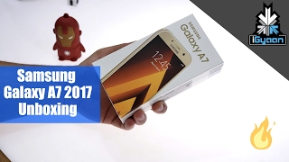 Samsung Galaxy A7 2017 Unboxing  Hands On First Look [upl. by Mario]