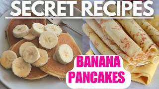 BANANA PANCAKES RECIPE tastydelicious and healthy pancake recipe bananapancakerecipe [upl. by Clementine100]