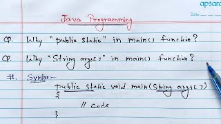 Why public static void mainString args  in Java full Explanation  Learn Coding [upl. by Duthie]