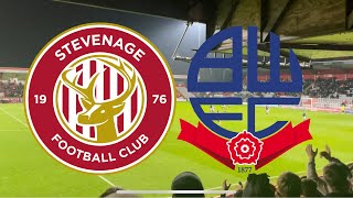 STEVENAGE 14 BOLTON SKY BET LEAGUE ONE MATCHDAY VLOG [upl. by Banky890]