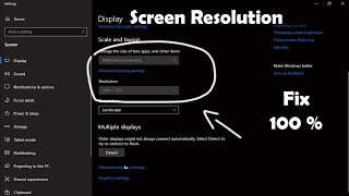 How to fix screen resolution problem windows 10 Easy Method [upl. by Aisha69]