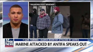 The Irony Was Just Colossal US Marine Describes Attack By Alleged Antifa Activists [upl. by Yerocaj849]