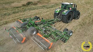 Fendt 1050 Vario mit 517 PS  Amazone Catros 9003 2TX  Rapsstoppel  Messerwalze  Bodenbearbeitung [upl. by Nahtnoj]