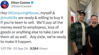 Elton Castee WANTS To BUY The CONJURING HOUSE NO WAY [upl. by Ddarb173]