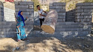 Completing the walls of Yusufs house and Parvaneh in the mountain [upl. by Lirrad]