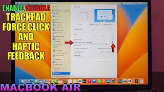 How to Enable or Disable Trackpad Force Click and Haptic Feedback on MACBOOK [upl. by Dyol]