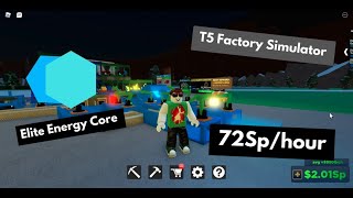 Best Tier 5 Layout  Factory Simulator  Roblox [upl. by Naicad980]