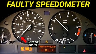 Car Speedometer Stopped Working Works Intermittently Or Erratic  SOLVED [upl. by Trillbee]