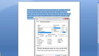 VIDEO EXPLICATIVO SOBRE CÓMO PONER TEXTO EN VERSALES EN UN DOCUMENTO DE WORD OFFICE [upl. by Adaven]