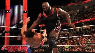 Mark Henry vs Rusev Full Match  WWE Raw Aug 17 2015 [upl. by Nalyak]