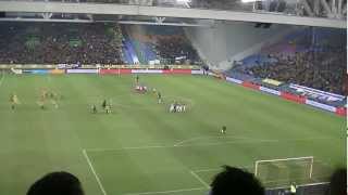 Vitesse  FC Utrecht 20 01022013 1 Minuut stilte voor Theo Bos [upl. by Celene548]