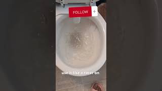 Removing toilet bowl stains with pumice stone pumicestone clean cleantok cleaning [upl. by Piderit]