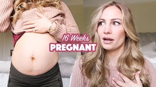 My Gender Reveal Reaction  16 Week Pregnancy Vlog [upl. by Trinidad]