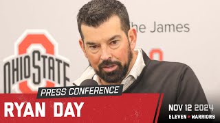 Ryan Day discusses playing at Wrigley Field noon games OSUs offense [upl. by Shifra608]