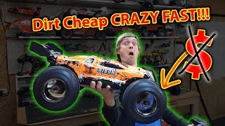 Dirt Cheap BRUSHLESS RC Stunt Truck VKAR BISON [upl. by Assenay]