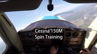 Spin Recovery Training in a Cessna 150 CYTZ [upl. by Cibis]