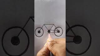 Cycle🚲🚲 Drawing shorts reels art ideas creativeart technique🚲 [upl. by Rowney]