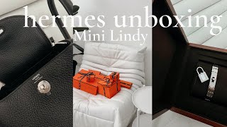 Unboxing Hermes Mini Lindy 2024 [upl. by Aicenet]