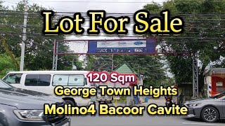 MG23 Lot For Sale Near Daang Hari Near Establishments120sqmMolino4 Bacoor Cavite Flood free [upl. by Chere489]