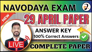 Navodaya Paper Answer key 2023 Class 6  JNVST Paper Answer Key  Navodaya English Paper Solution [upl. by Rednael462]