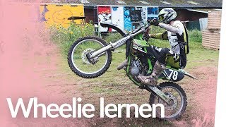 Wheelie lernen mit der CrossMaschine  Kliemannsland [upl. by Anerual]