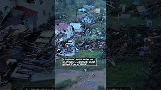 Missouri tornado damage seen in drone footage  shorts newvideo trending subscribe youtube [upl. by Tem]