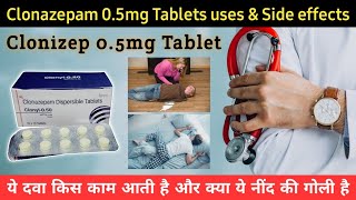 Clonazepam tablets ip 05 mg uses in hindi  Clonazepam tablets side effects  Sleeping Pills uses [upl. by Heisel209]