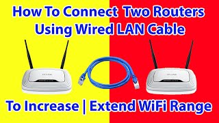 ✓ How to connect two routers to Increase or Extend Home WiFi Range  WiFi Repeater WiFi Extender [upl. by Dearden846]