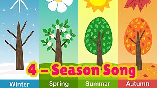 Seasons of the year Song  Kids Nursery rhymes  Seasons song lyrics  4 Seasons Name [upl. by Tica]