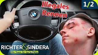 Mit ordentlich PS Wieder Unfall nach ILLEGALEM AUTORENNEN ​💥​🚘 12 Richter amp Sindera  SAT1 [upl. by Ahsauqal593]