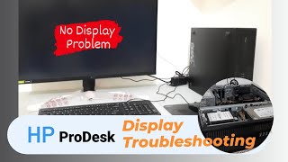 Display Problem in HP ProDesk  Power ONOFF error  No Display [upl. by Otanod939]