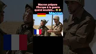 Macron prépare lEurope à la guerre mais 😂🤣 shorts fyp fypシ actualités france guerre fr [upl. by Adnohs]