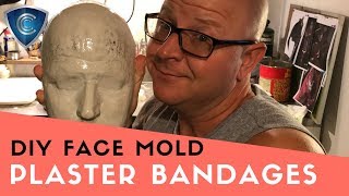 Easy Plaster bandage face mold and cast [upl. by Hammond]