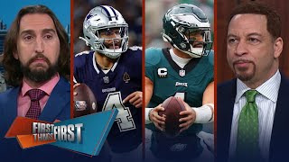 Cowboys vs Commanders Would an Eagles blowout win mean anything  NFL  FIRST THINGS FIRST [upl. by Bbor462]