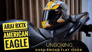 🔴UNBOXING ARAI RX7X AMERICAN EAGLE YELLOW🔥 [upl. by Yttik]