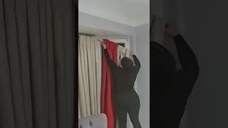 Instalando Cortinas Rojas para Navidad 🎄  Decoración Navideña en Casa [upl. by Shornick799]