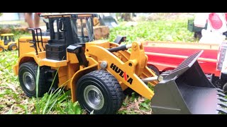 Huina RC 1567 Rc Wheel Loader Bulldozer 2021 Perfomance Test and challenges Unbox First Test [upl. by Goodill401]